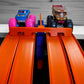 Hot Wheels Compatible Clamp W 4 Lane Start Gate (Blue/Orange)