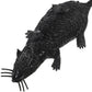 Happyyami 2Pcs Plastic Halloween Rat, Realistic Mouse Toy For Decoration, Prank, Party, Black, Gray