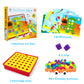 Aluabi Button Art Toys For Toddlers, Crafts For Toddler Toys Age 3-5, Early Learning Educational Toys, Color Matching Puzzle, Fi