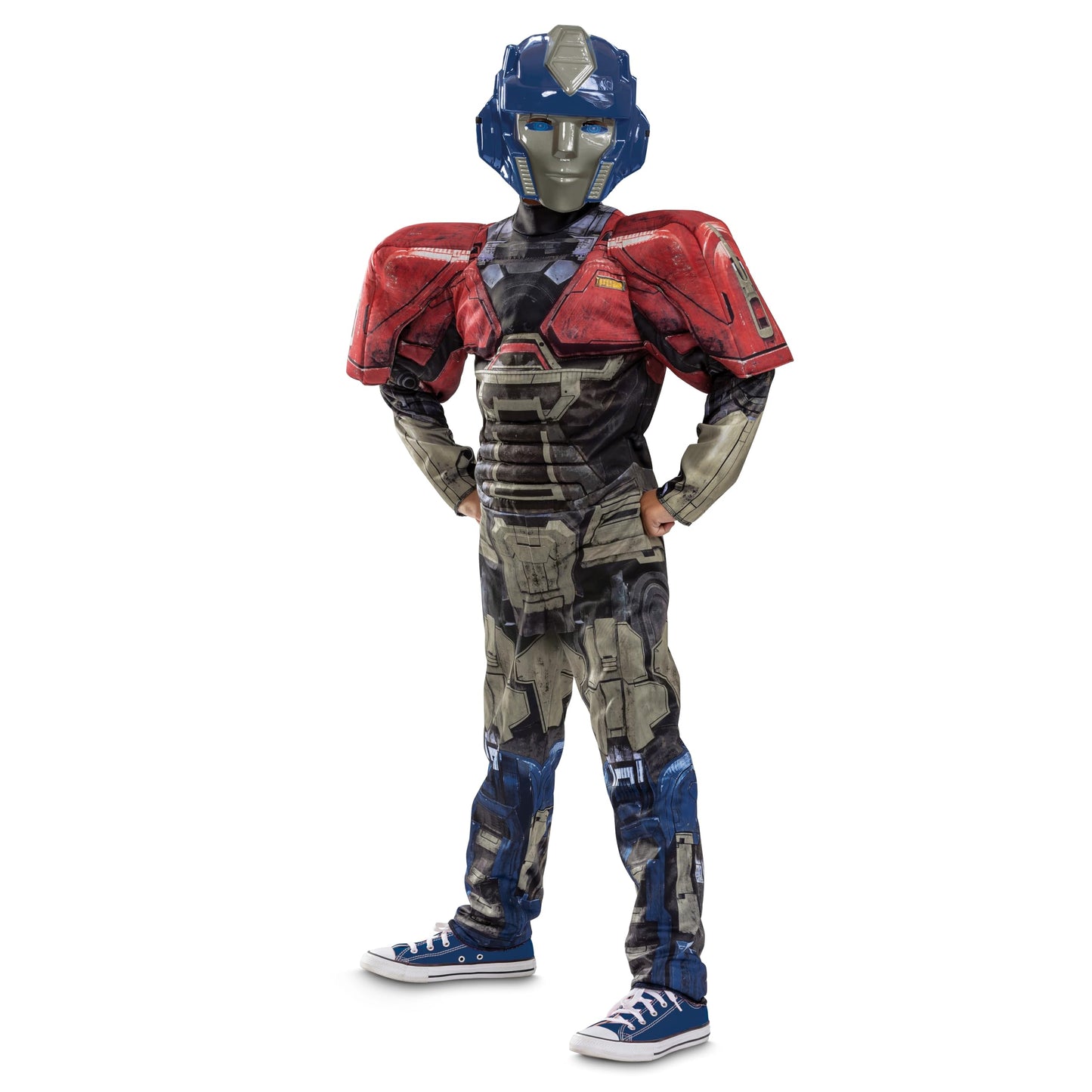 Disguise Orion Transformers One Costume, Official Transformers Animated Movie Optimus Muscle Costume For Kids, Child Size (4-6)