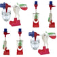 Drinking Bird Perpetual Motion (6 Pack) Original Vintage Retro Magic Sippy Dipping Bird Science School Wholesale Bulk Set Of 6