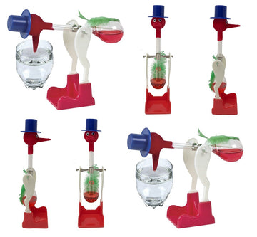 Drinking Bird Perpetual Motion (6 Pack) Original Vintage Retro Magic Sippy Dipping Bird Science School Wholesale Bulk Set Of 6