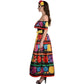 Amscan Multicolor Sugar Skull Beauty Dress & Headband Set - Medium (6-8) - Enchanting Day Of The Dead Costume