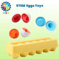 Dimple Fun Easter Egg Matching Toy Set (12 Eggs) - Toddler Stem Easter Basket Stuffers, Shape Recognition & Color Sorting Toys, Educational Easter Eggs For Kids, Play Egg Puzzle Set