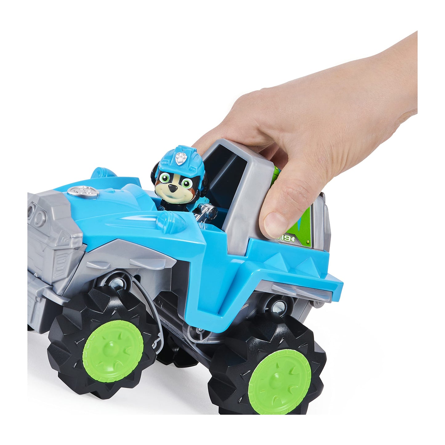 Paw Patrol Dino Rescue Rex Transforming Vehicle with Mystery Dinosaur Figure, One Size, Plastic, Model 778988320204