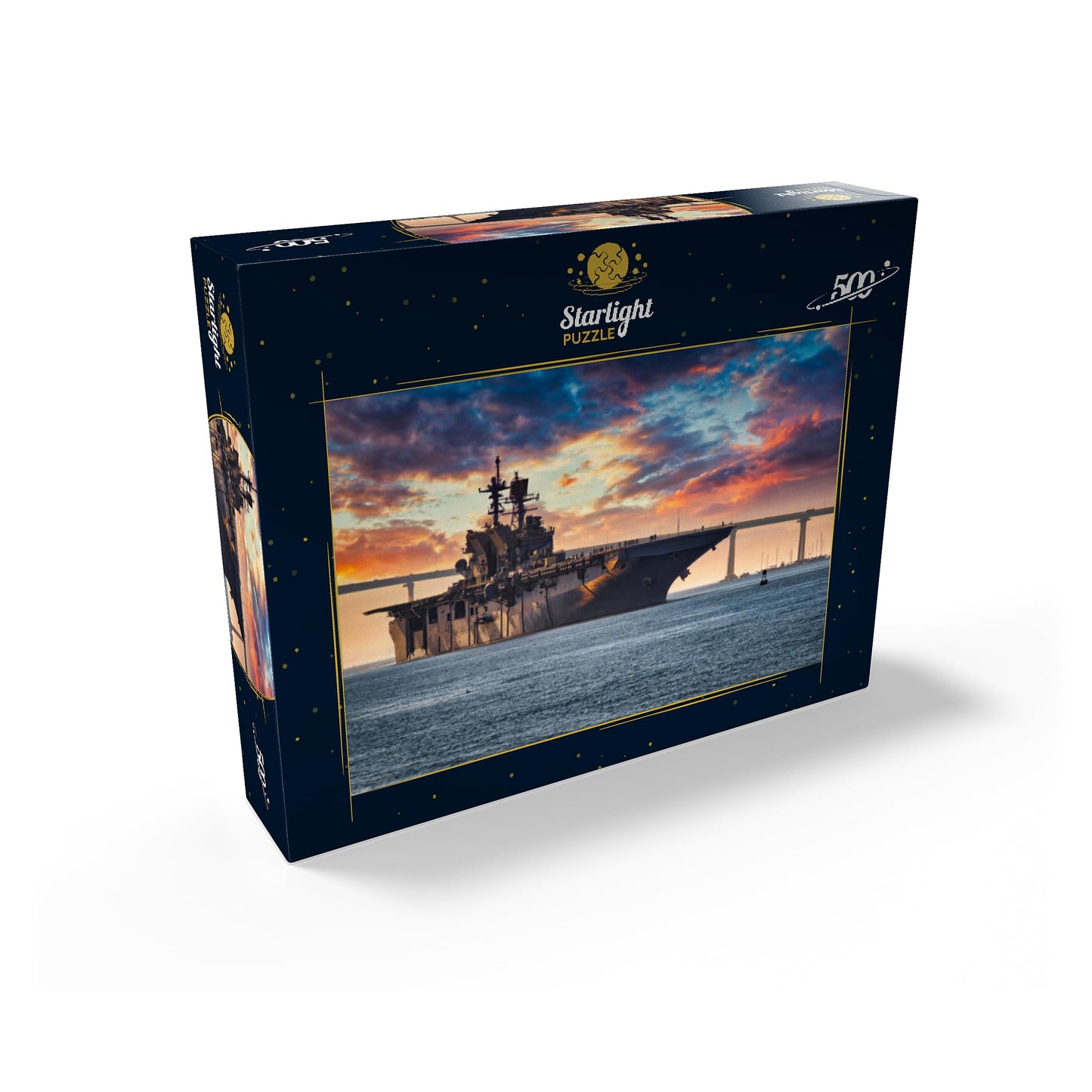 Mypuzzle A U.S. Navy Ship Leaves San Diego Bay And Heads Into The Pacific Ocean - Premium 500 Piece Jigsaw Puzzle For Adults