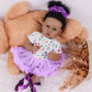 MAIHAO Reborn Baby Dolls Black Girl with Soft Body African American Real Life Babies Girl That Look Lifelike Newborn Baby Dolls
