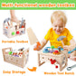 GraceDuck Kids Tool Bench Wooden Set Toys - Montessori Toys for 2 3 4 5 Year Old Workbench Boy Girl Construction Toys for 2 Year
