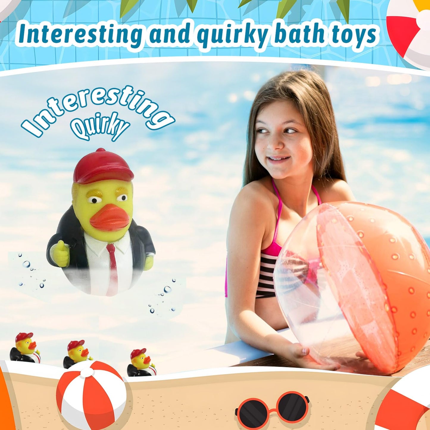Rubber Ducks For Jeeps Squeak Bath Duck Bath Toy Small Ornaments Decorations Fun And Quirky Collectible Gift For Everyone (Duck-