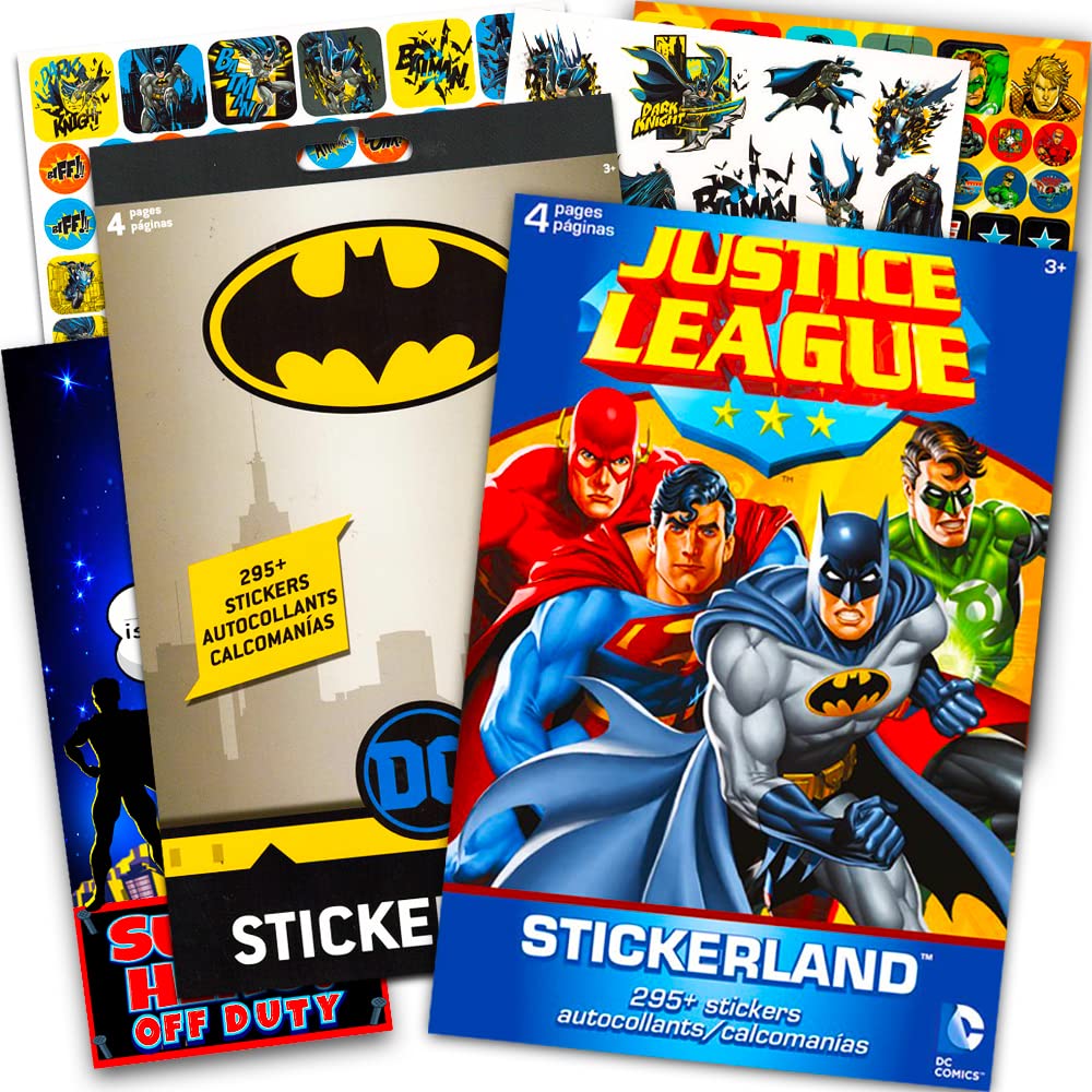 DC Comics Justice League Stickers Ultimate Set ~ Over 350 Stickers Featuring Batman, Wonder Woman, Superman, Flash and More (Jus