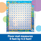 Learning Resources Make a Splash 120 Mat Floor Game, Addition/Subtraction - 136 Pieces, Ages 6+ Math Games for Kids, Educational