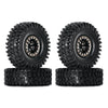 INJORA 1.0 Brass Beadlock Tires Set 4PCS Tires for 1/18 TRX4M 1/24 RC Crawler Car Axial SCX24 FMS FCX24 Gladiator Bronco C10 JLU
