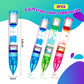 Equsion 3 Pcs Liquid Motion Bubbler Pens Cool Pens Fidget Pen Fun Liquid Timer Pen Fidget Toys Office Desk Toys Novelty Gifts Fo