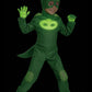 Disguise Gekko Costume, Official Pj Masks Glow Costume Jumpsuit And Mask, Toddler Size (7-8)