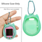 Jchpine Silicone Case Replacement For Tamagotchi Uni, Screen Protector For Tamagotchi Uni Band Pet Accessories(Silicone Case And Screen Film) (Teal Case)