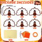 Qyeahkj 36 Set Thanksgiving Turkey Suncatchers Crafts for Kids DIY Fall Window Tissue Paper Craft Kit Autumn Hanging Decor for H