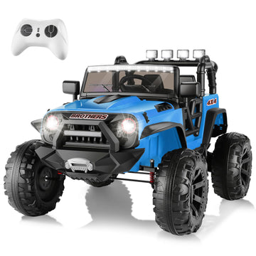 Hikole 24 Volt Ride on Car - 2 Seater Kids Electric Car with Wide Seat, Remote Control, Music, 2x200W Motors, LED Lights, Batter