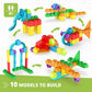 Engino STEAM Maker Junior 10 Model Set, Stackable Building Blocks, STEM Building Toys, Educational Toys for Kids 4+, Gift for Bo
