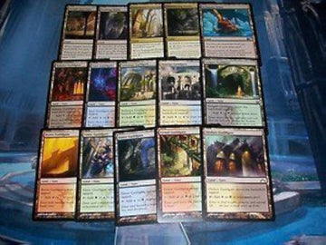 Magic The Gathering 100 Non-Basic Lands Collection - MTG Bulk Lot, Cardstock, Yellow, Model 3101930