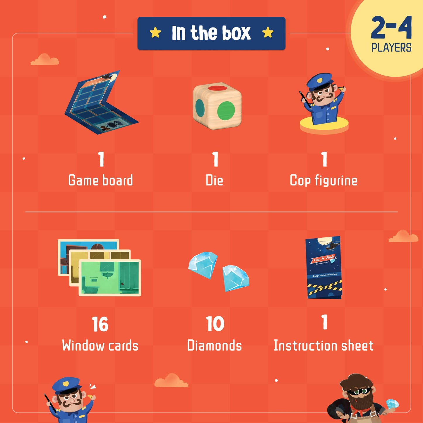 LoveDabble Cop N Rob:Catch The Thief and Save The Diamonds from The Vault| Play & Solve Mysteries | Multiplayer Games for Ages 4
