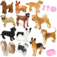 Onest 13 Pieces Mini Dog Figurines Playset Hand Painted Tiny Dogs Realistic Detailed Plastic Puppy Figures Toys Small Dog Figurines For Kids Adults