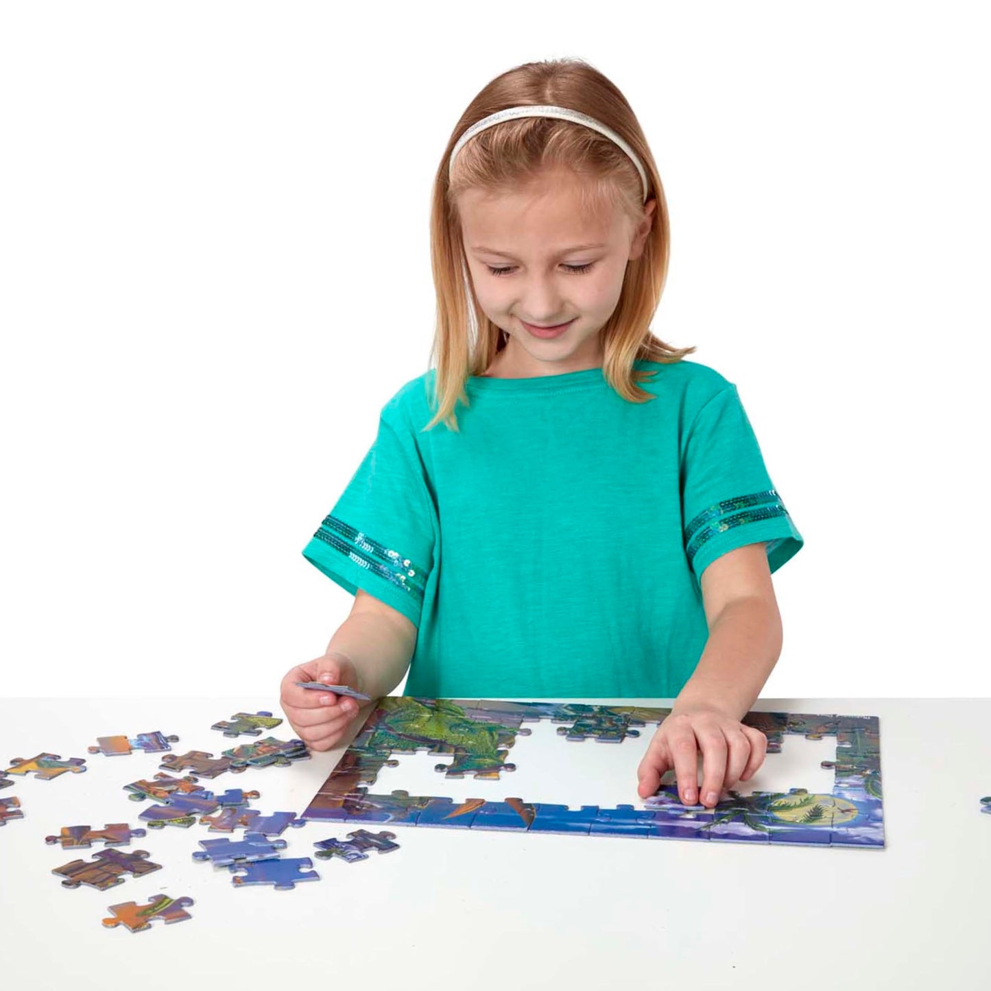 Melissa & Doug Dinosaurs Jigsaw Puzzle, 60 Pieces, Durable Construction, Model 1372