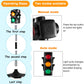 Hiboom 2 Pieces Traffic Light Toy 2 In 1 Simulation Safety Traffic Indicator Crosswalk Signal With Lights And Sounds For Birthda