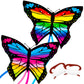 TOY Life 2 Pack Butterfly Kites for Kids Age 4-8 Boys  Beach Kites for Kids Age 8-12  Kites for mature-themed Easy to Fly  Large Kites for Kids Age 3-5  Rainbow Kites  Kids Kites Easy to Fly  Kids Outdoor Toy
