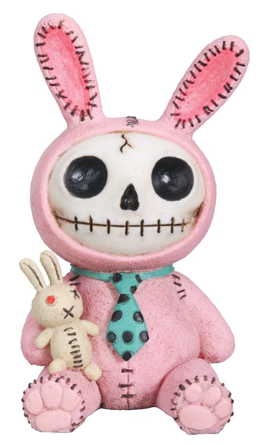 SUMMIT COLLECTION Furrybones Pink Bun Bun Skeleton Doll, Synthetic Resin, Model SS-Y-7598, Pink Bunny Costume