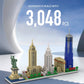 dOvOb Micro Mini Blocks Building Set - New York Skyline, 3048 Pieces, Plastic, Multicolor, Model QS010