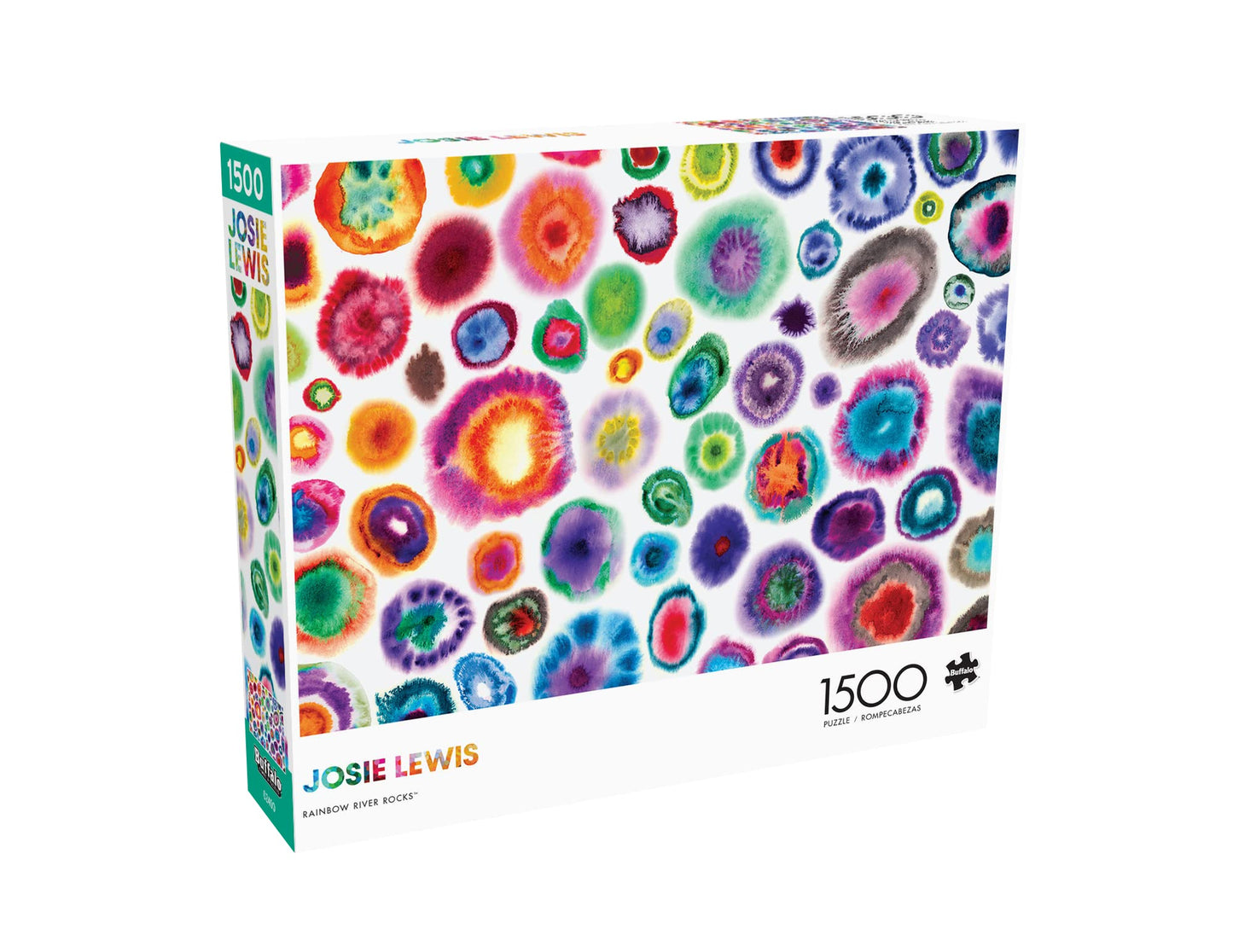 Buffalo Games - Josie Lewis - Josie Lewis: Rainbow River Rocks - 1500 Piece Jigsaw Puzzle For Adults -Challenging Puzzle Perfect For Game Nights - Finished Size Is 38.50 X 26.50