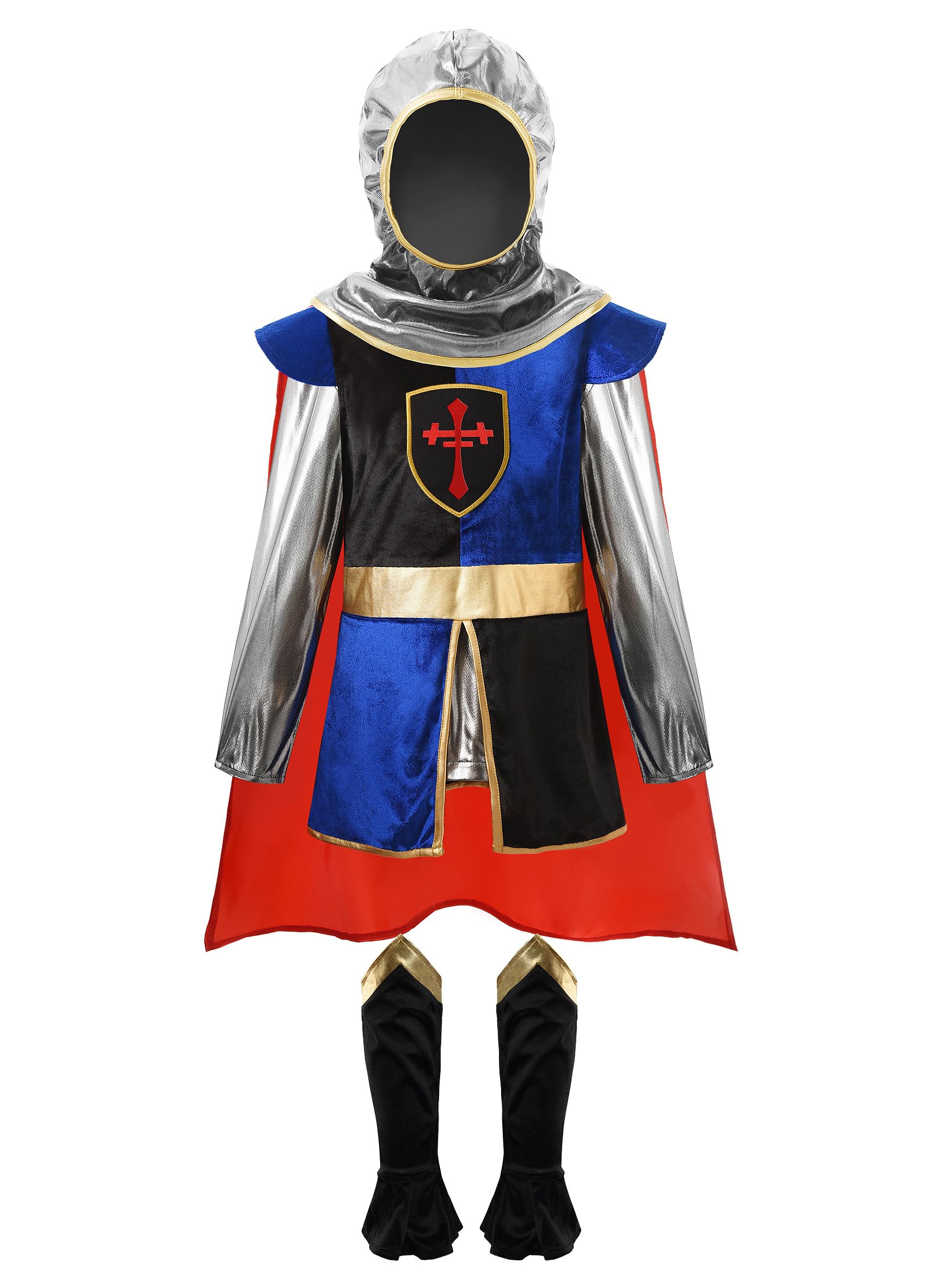 Relibeauty Kids Knight Costume For Boys And Girls,4T-4/110