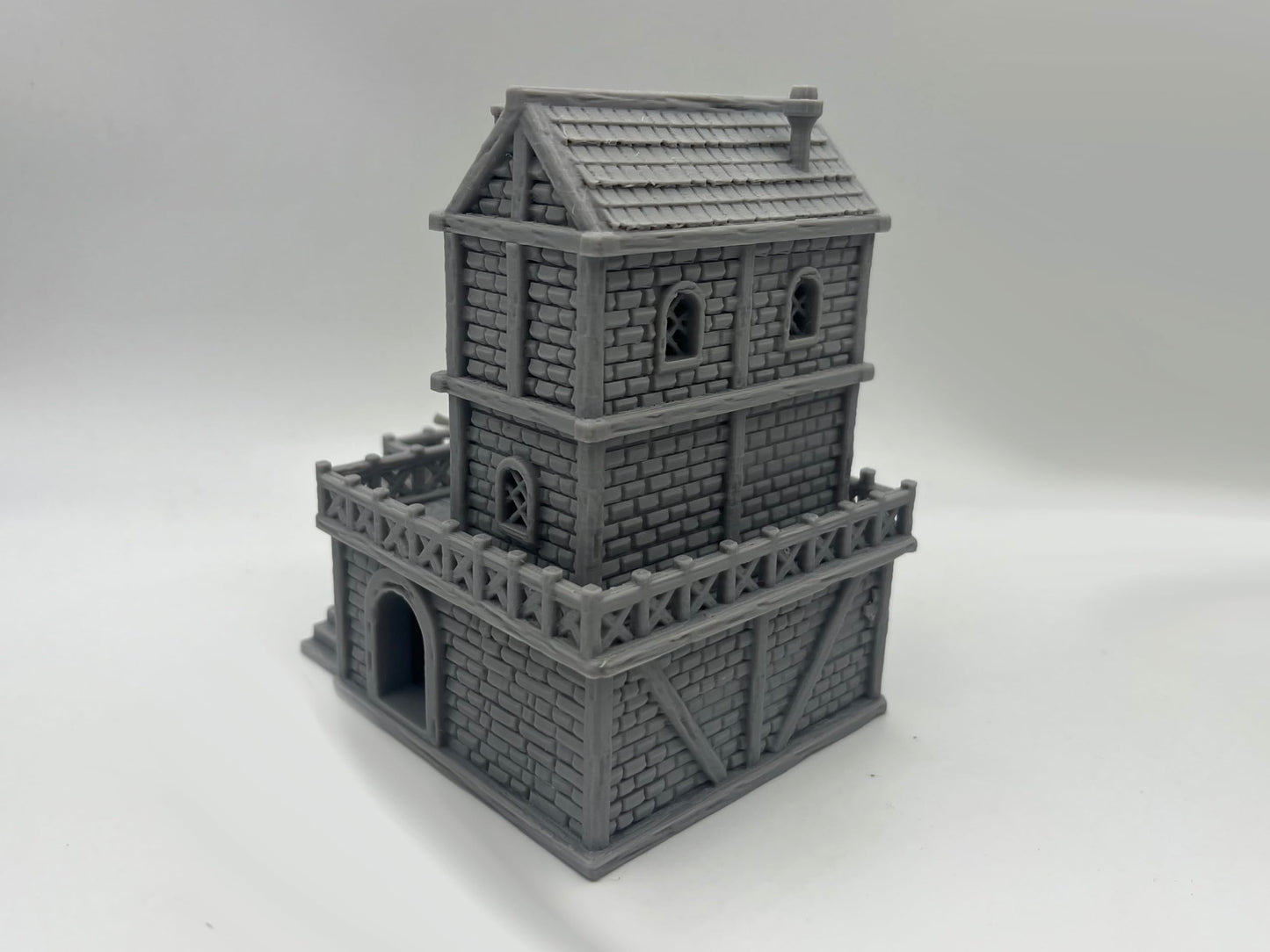 Paintable Tabletop Miniature Building Terrains Compatible with D&D and Alike RPG War Games - 18mm/28mm Scale Scenery with Mediev