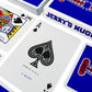 Jerry'S Nugget Playing Cards Aut  Ntico Estuche Protector De Cartas Azul Y Transparente