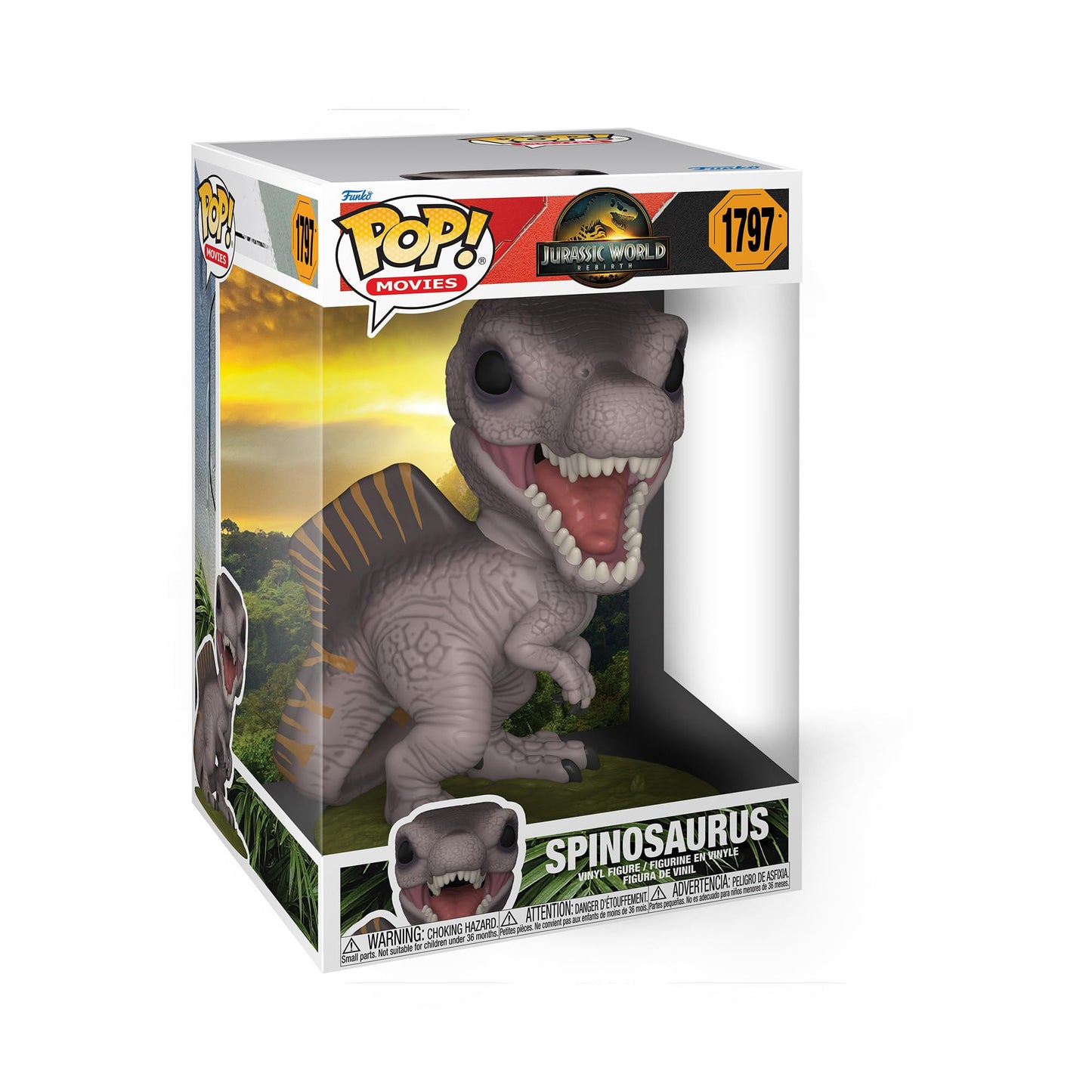 Funko Pop! Jumbo: Jurassic World: Rebirth - Spinosaurus - Collectable Vinyl Figure - Gift Idea - Official Merchandise - Toys for Kids & mature-themeds - Movies Fans - Model Figure for Collectors and Display