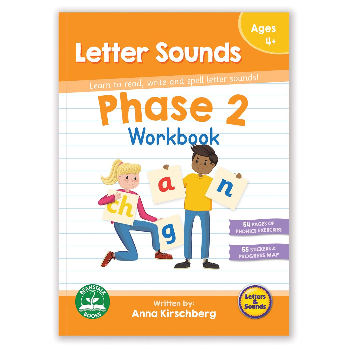 Junior Learning Phase 2 Letter Sounds Workbook - Learn To Read, Write And Spell Letter Sounds!, Multi