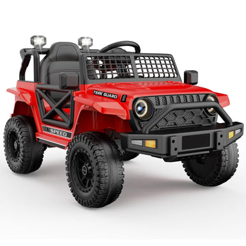 Yuntopkis Ride On Truck,12V7Ah Electric Jeep Car For Toddlers 1-3, Power Wheels With Parent Remote Control For Kids Christmas &