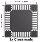 Apostrophe Games Road Baseplate - enhanced Building Blocks Base Plates Compatible with All Major Brands - 2pcs Baseplate Gray with Road Design - 2 Crossroads Base Plates