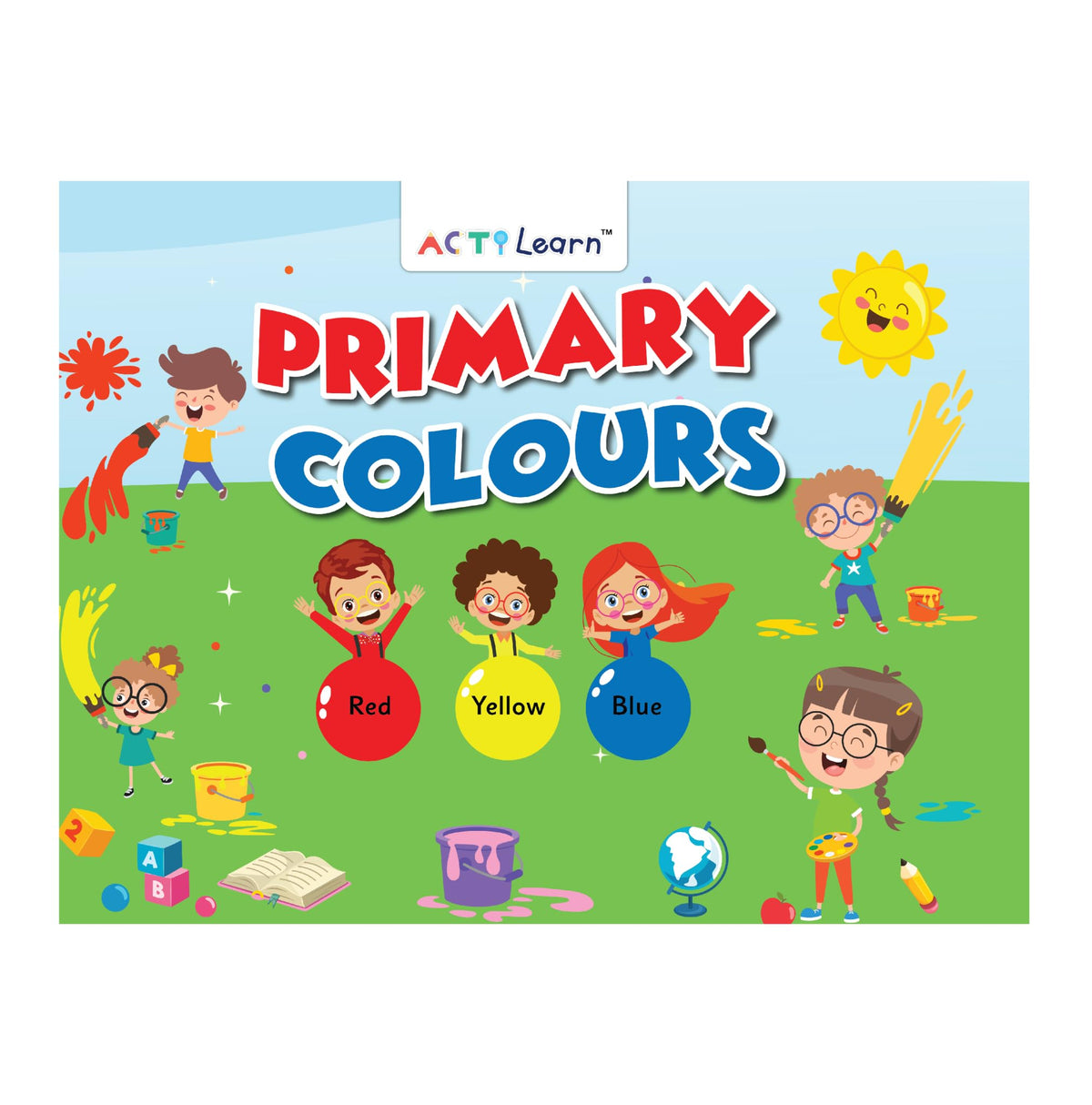 ActiLearn Primary Colours Kit, Educational Toy, Board Activities, Sorting, Memory Games, Flashcards, Suitable for Children
