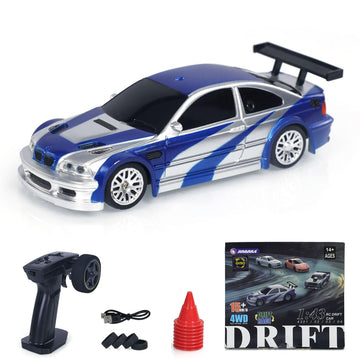 Wheelfun 1/43 Scale Rc Drift Race Vehicle Upgraded Gyro Version 4Wd Ready To Go Small Toy Car Mini Car High Speed Model For Hobb