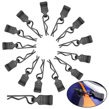 AllinRC 50PCS RC Clips RC Body Clips with Pull Tabs for All 1/16 1/18 Traxxas Axial Redcat Tamiya Team Associated RC Car Shell (
