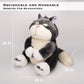 Juju GOODS Lucifer Cat Plush - Large 26" Black Stuffed Animal - PP Cotton Plushie