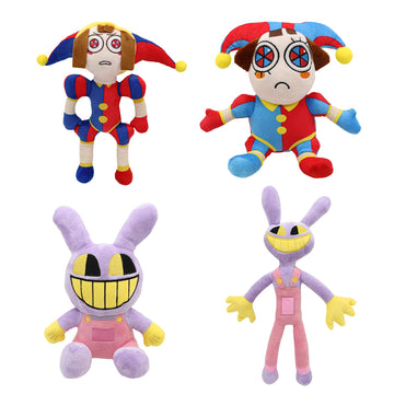 Sajisp The Amazing Digital Circus Plush,4Pcs Pomni Plushies Toy Gift, Cute Stuffed Figure Doll For Kids And Adults, Birthday Halloween Christmas Choice For Boys Girls