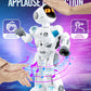 Large Smart Emo Robot Toys For Kids 5-7,Gesture Sensing Programmable Interactive Remote Control Robots For 8-12 With Led Eye Exp