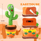 Ymltp Talking And Dancing Cactus Toy, Mimics Sounds, Plays 120 English Nursery Songs, Usb Rechargeable, Soft Plush, Led Lights,