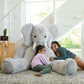 Vermont Teddy Bear Giant Stuffed Elephant - Large Stuffed Elephant, 6 Foot, 6 Ft, 72''
