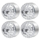 RC-Hub 4Pcs 1.0'' Micro Beadlock Wheels 1.0 Wheel Rims for 1/24 Axial SCX24 90081 AXI00001 AXI00002 RC Crawler Car Silver