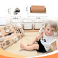 4 Pieces Busy Board Diy Parts - Diy Materials For Parents - Sensory Board Accessories -Wheels-Flip Sequin Fish-Wooden Roller-Bea