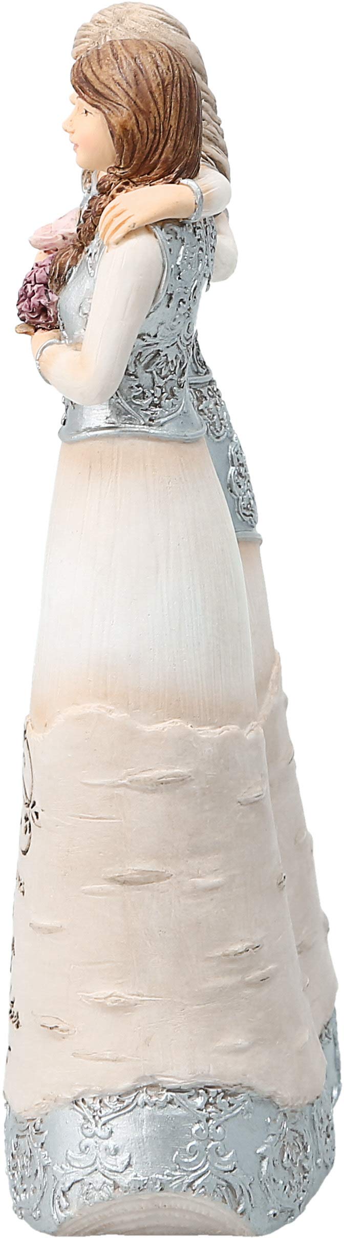 Pavilion Gift Company 6 Inch Double Angel Figurine - Beige Resin Best Friends Collectible Decor Model 82456