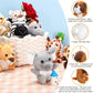 Skylety 12 Pieces Mini Stuffed Animals 4.8 Inch Cute Safari Plush Toys Elephant Lion Giraffe Tiger Puppy Zebra Duck For Jungle Animal Themed Parties Teacher Student Award Prizes